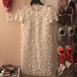 WHITE floral & sequin Michaels Kors dress